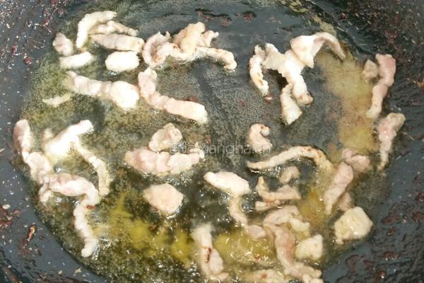 有机花菜烧肉的做法图解2