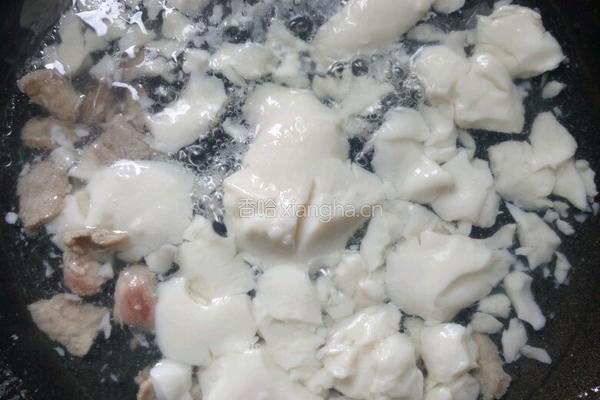 葱花末煮水豆腐花的做法图解4