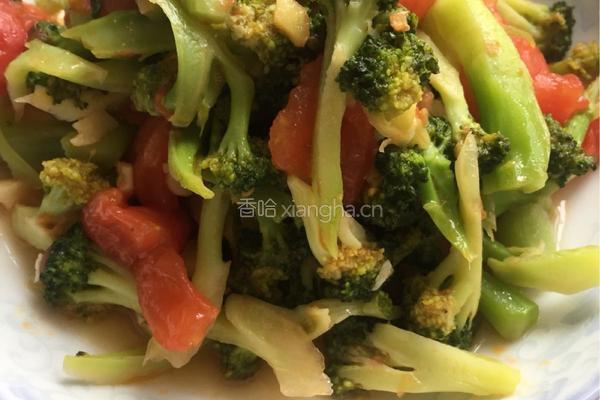 西红柿炒西兰花的做法图解7