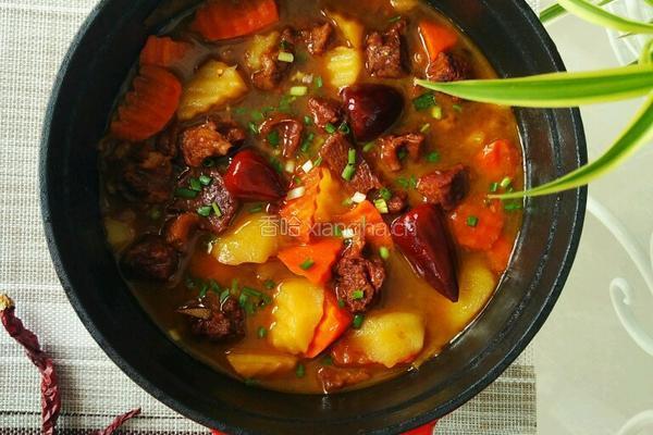土豆炖牛腩的做法图解21