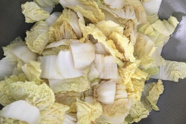 醋溜白菜的做法图解3
