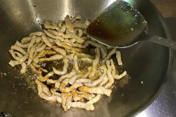 韮菜苔炒肉丝的做法图解6
