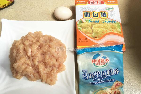 芝士鸡肉球的做法图解2