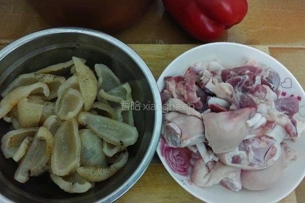 海参焖猪手的做法图解1