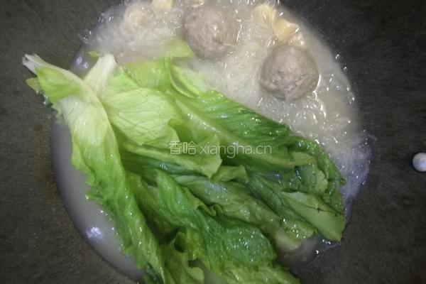 牛肉丸鸡蛋煮米粉的做法图解4