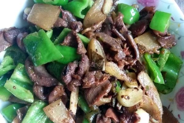 青椒鸭胗的做法图解5