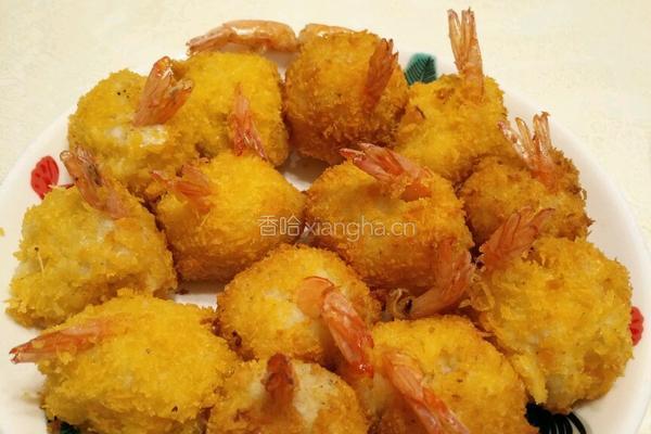 黄金炸虾球(马苏里拉芝士版)的做法图解12