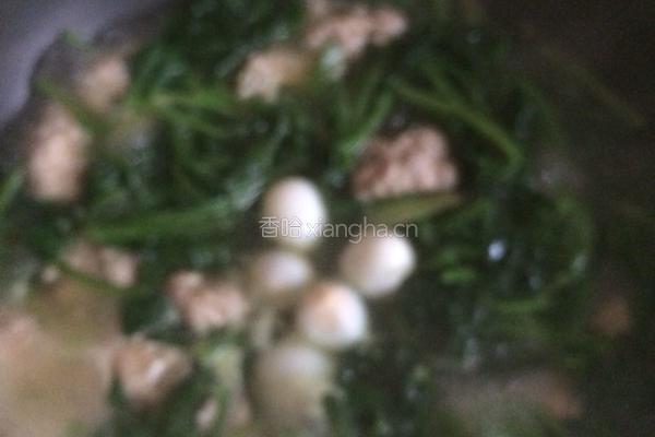 牛肉丸子菠菜汤的做法图解8