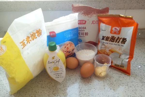 简易巧克力华夫饼的做法图解1