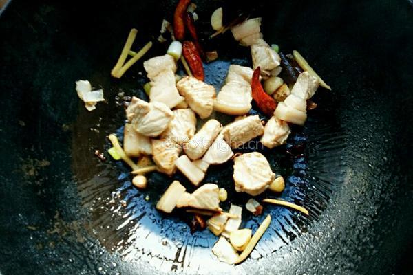 干豆角烧肉的做法图解8