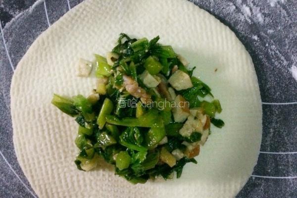 芥菜肉丁包 中种发面法的做法图解6