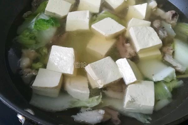 白菜炖豆腐的做法图解11