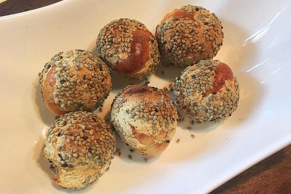 手工零食-芝麻小丸子（空气炸锅版）的做法图解8