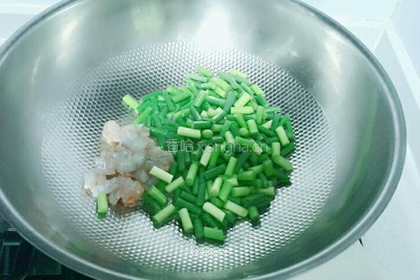 蒜薹虾叮的做法图解8