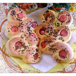 火腿芝麻面包的做法[图]