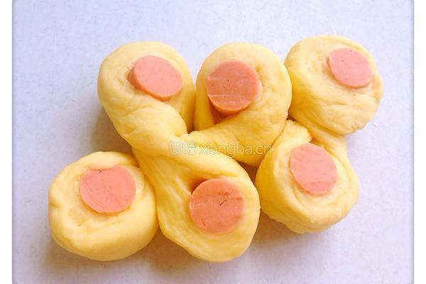 火腿芝麻面包的做法图解11