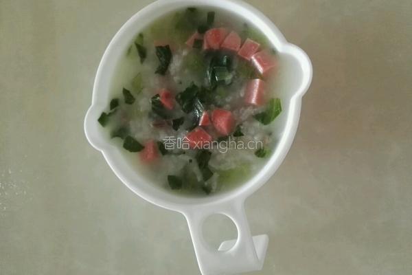 火腿肉丝菜泡饭的做法图解8
