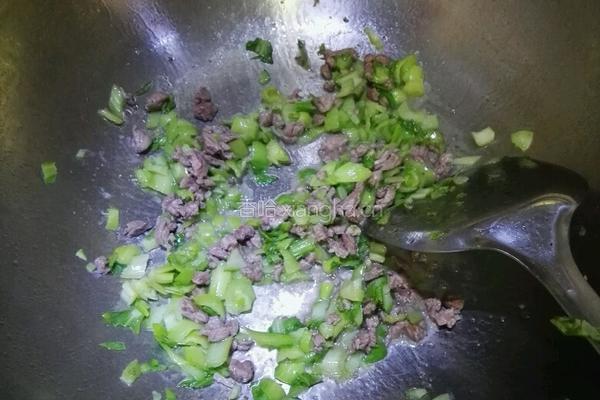 火腿肉丝菜泡饭的做法图解4