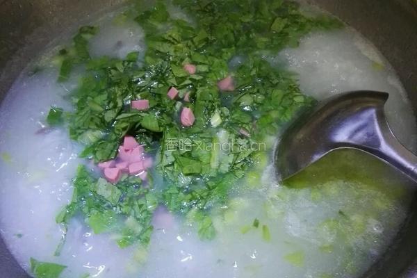 火腿肉丝菜泡饭的做法图解6