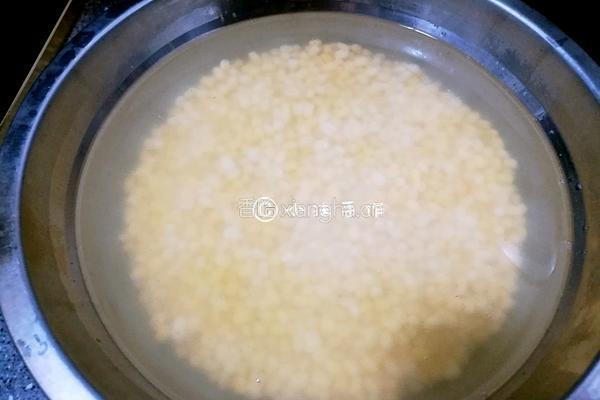 鲜花绿豆糕的做法图解2