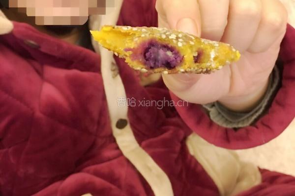 紫薯小丸子和南瓜煎饼的做法图解12