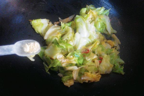 蚝油手撕包菜的做法图解5