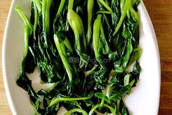香菇扒油菜的做法图解6
