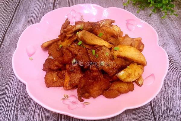 茭白烧肉的做法图解16