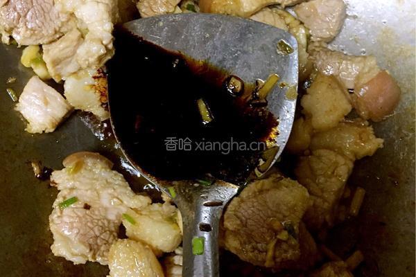 茭白烧肉的做法图解9
