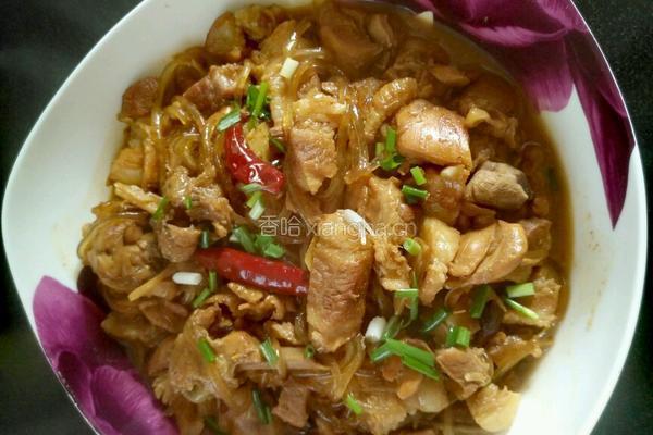 红烧肉炖鸡腿粉条的做法图解10