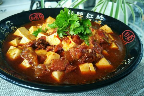 牛肉酱炖豆腐的做法图解12