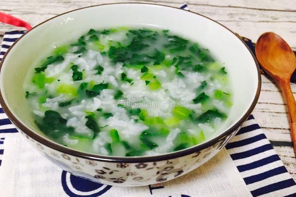 青菜粥的做法图解10
