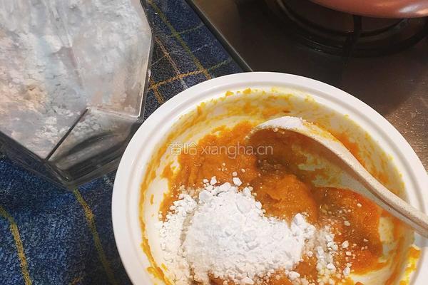 南瓜黑芝麻煎饼的做法图解5