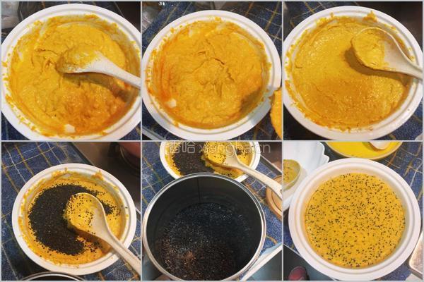 南瓜黑芝麻煎饼的做法图解15