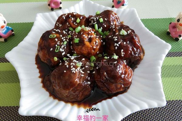 假狮子头--红烧油面筋塞肉的做法图解15