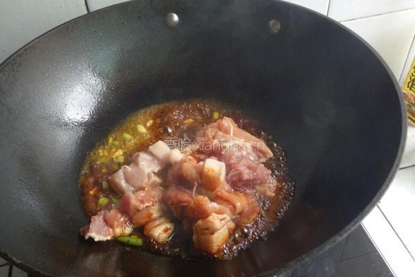 肉炖豆角的做法图解3