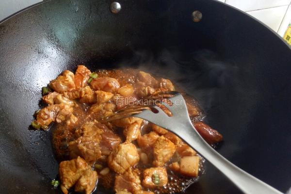 肉炖豆角的做法图解4