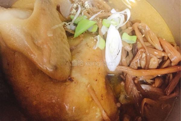 光花菜炖鸡的做法图解5