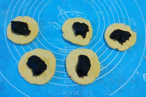 南瓜饼（豆沙馅）的做法图解4