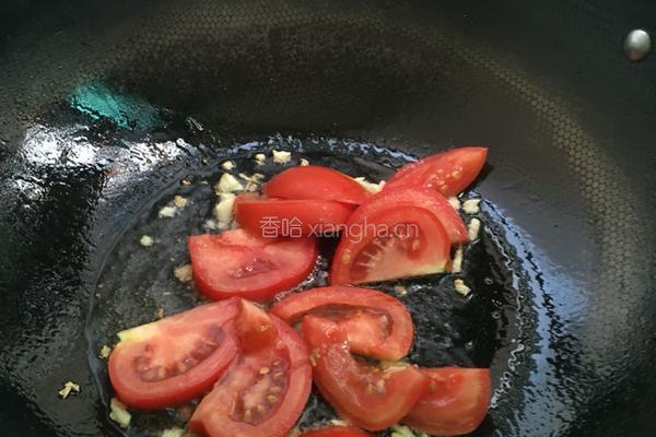西红柿炒水白菜的做法图解4