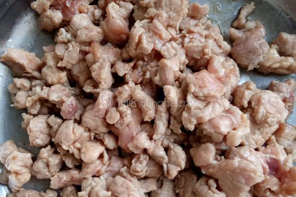 简易版酸豆角炒肉沫的做法图解3