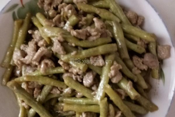 简易版酸豆角炒肉沫的做法图解6
