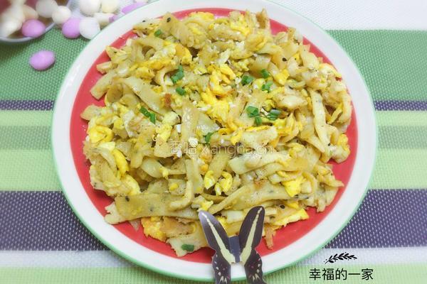 椒盐炒饼的做法图解8