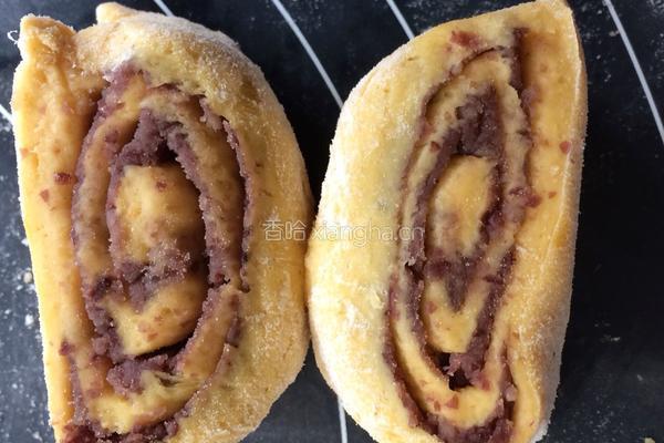 综合果蔬豆沙蝴蝶卷（不加水和面）的做法图解6