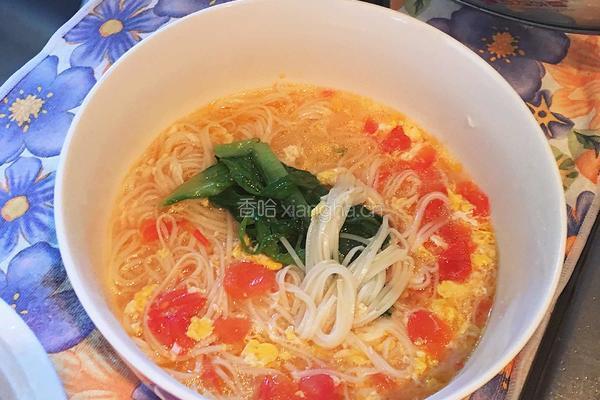 番茄青菜肉丝鸡蛋面的做法图解4