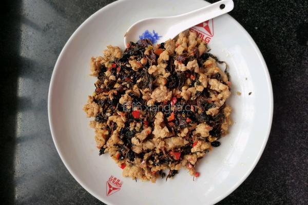 肉沫炒梅菜干的做法图解5