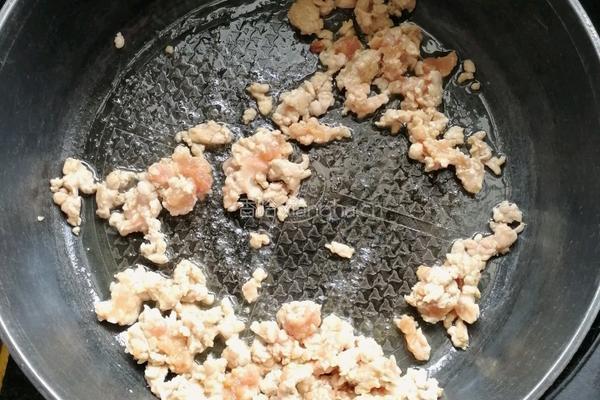 肉沫炒梅菜干的做法图解3