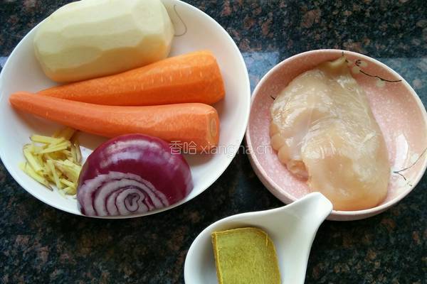 咖喱鸡肉饭的做法图解2