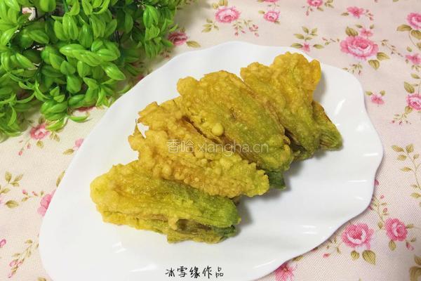 脆炸南瓜花的做法图解6