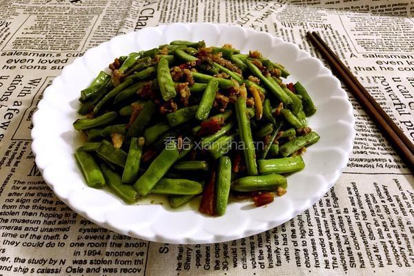 肉末炒刀豆的做法图解8